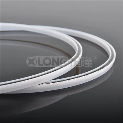 Guarnizione stelo in fluoropolimero con molla in acciaio inox